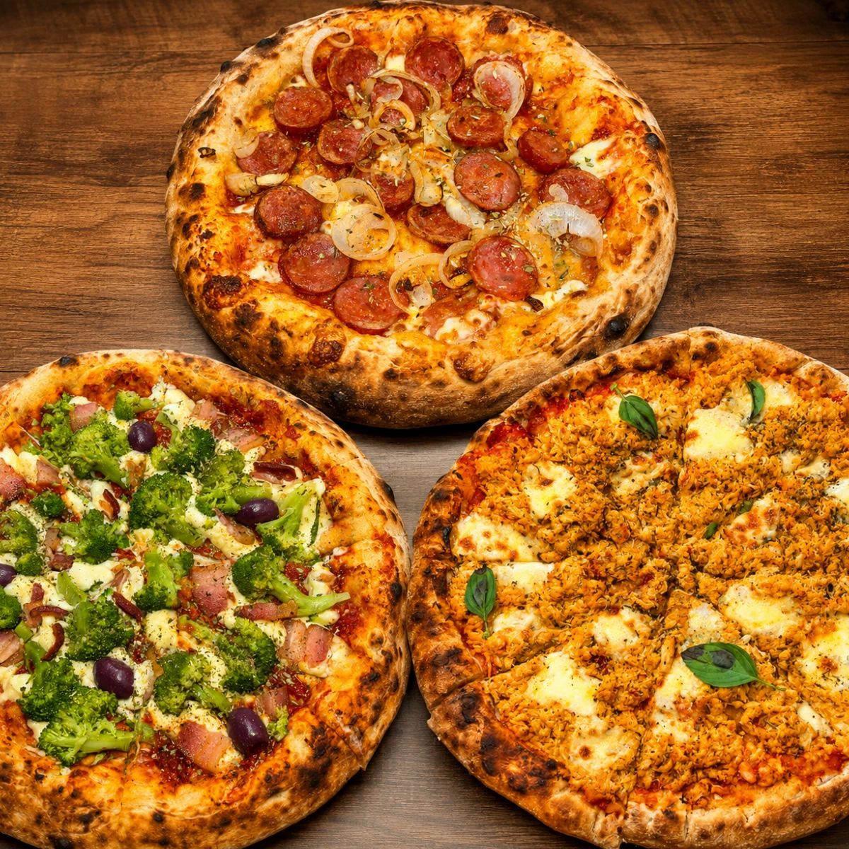 TIME REUNIDO: 3 Pizzas Grandes