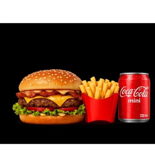 1x Americano + 1 Batata pequena + 1 Coca-cola mini