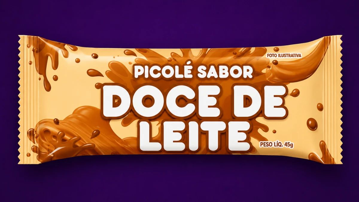 Picolé de doce de leite 