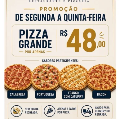 Pizza Grande Promocional (1 Sabor)