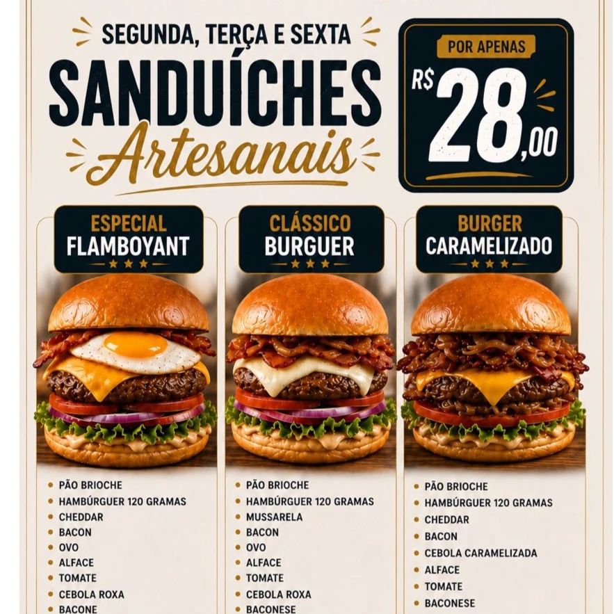Sanduíche Artesanal Promocional