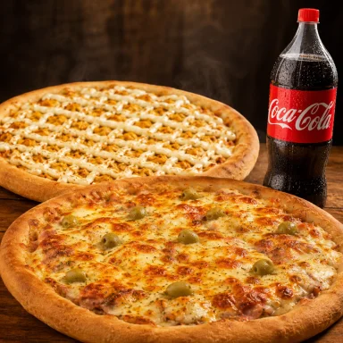 COMBO SUPREMO: 2 Pizzas Grandes + Refri 2L