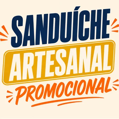 Sanduíche Artesanal Promocional