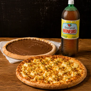 Combo: Pizza Grande + Pizza Grande Doce + Refri 1,5L